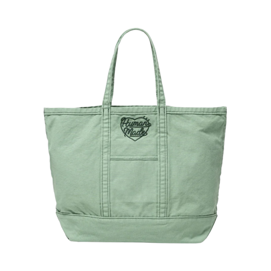 HM27GD037 Human Made Garment Dyed Tote Bag Green