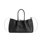 Bottega Veneta Reversible Pinacoteca Tote Bag Black Fondant