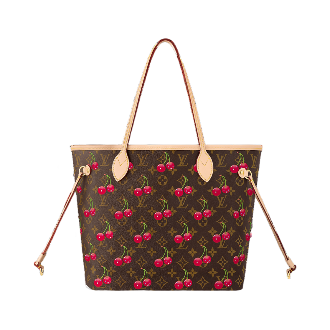 루이비통 x 무라카미 타카시 네버풀 MM 모노그램 체리 코팅 캔버스(Louis Vuitton x Murakami Takashi Neverfull MM Monogram Cherry Coated Canvas)