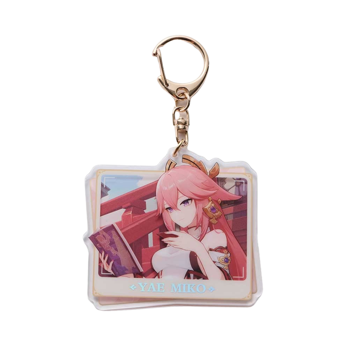 원신 아크릴 사각 키링 PV 시리즈 야에 미코(Genshin Character PV Series Strap Yae Miko)