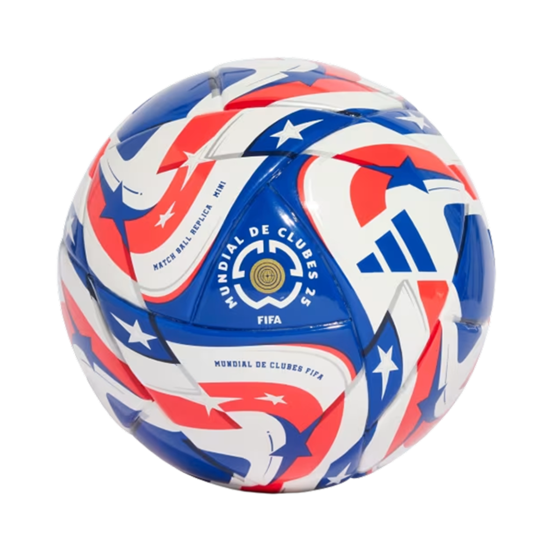 아디다스 피파 클럽 월드컵 25 미니 볼 화이트 파워 블루(Adidas FIFA Club World Cup 25 Mini Ball White Power Blue)