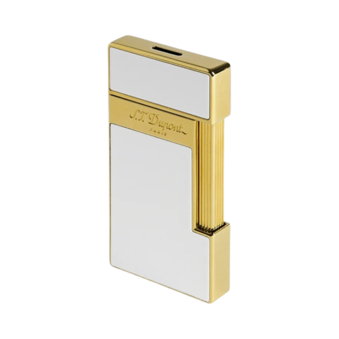 S.T. 듀퐁 슬리미 샤이니 화이트 래커 화이트(S.T. Dupont Slimmy Shiny Lacquer Lighter White) - 1