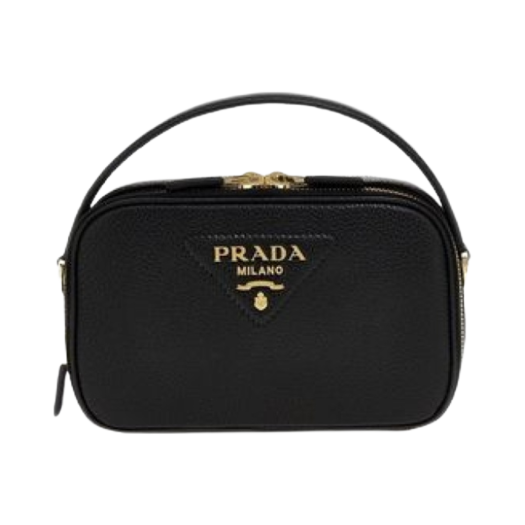 Prada Odette Leather Mini Bag Black