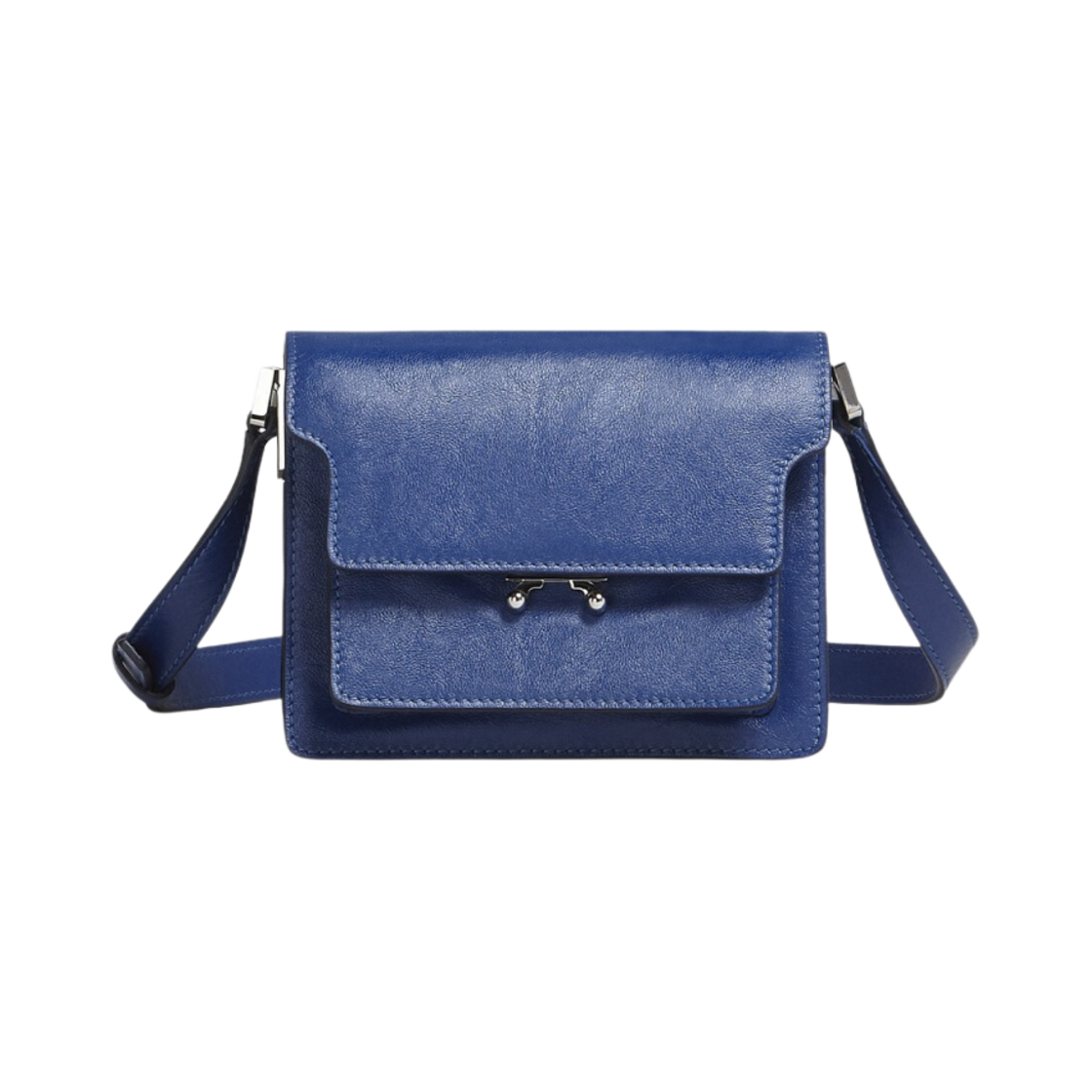 마르니 카프스킨 트렁크 소프트 미니백 코발트(Marni Calfskin Trunk Soft Mini Bag Cobalt) - 1