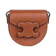 Celine Mini Besace Cuir Triomphe in Smooth Calfskin Tan