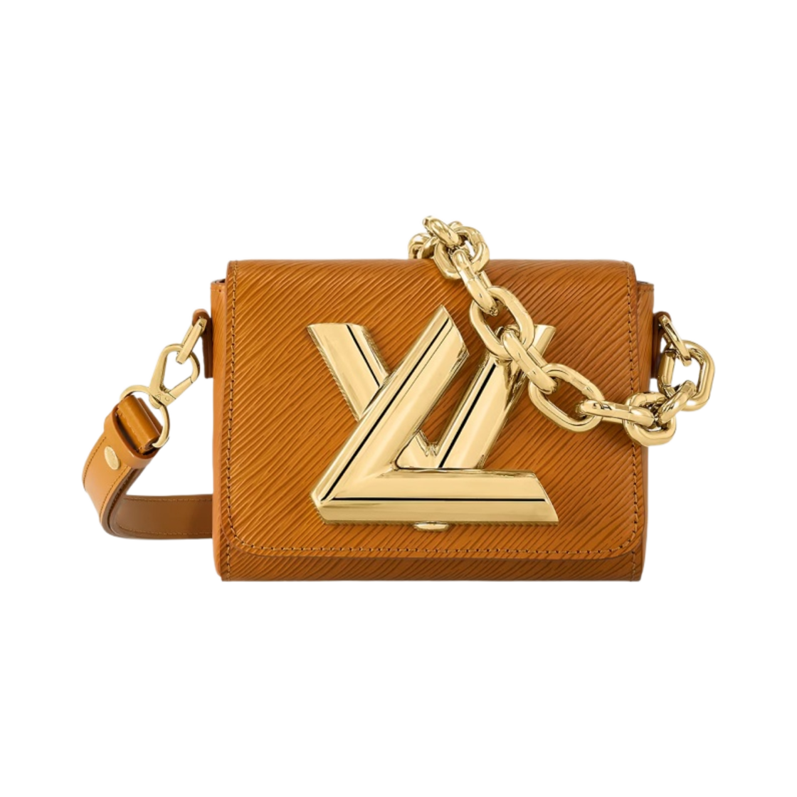 M22297 Louis Vuitton Twist Lock XL Gold Miel Brown - 대표 이미지 #1