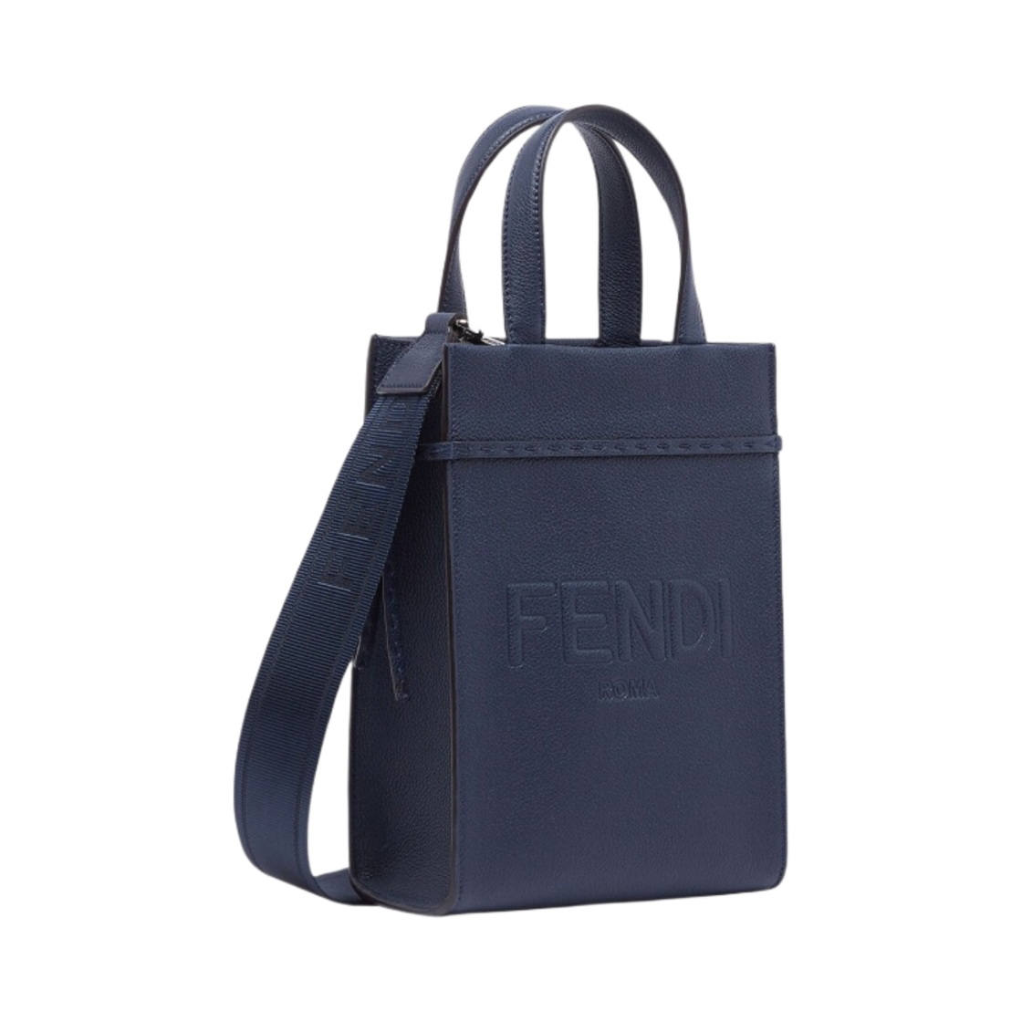 펜디 로마 미니 고 투 레더 쇼퍼 블루(Fendi Roma Mini Go To Leather Shopper Blue) - 2