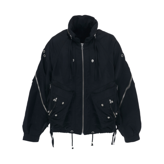 24fw1 Surgery Icarus Parachute Jacket Black