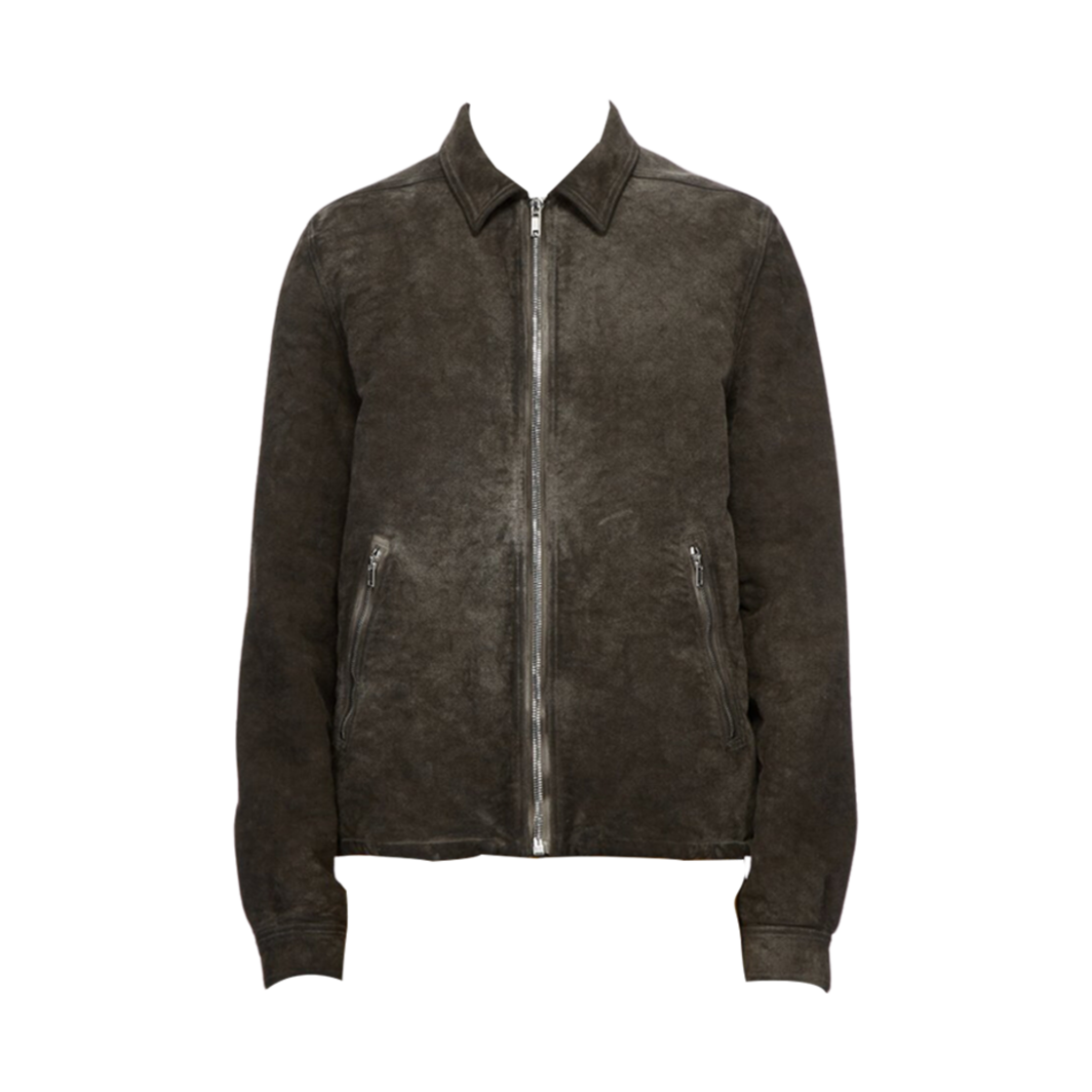 릭 오웬스 다크쉐도우 포터빌 집프론트 자켓 코튼 몰스킨 더스트(Rick Owens Drkshdw Porterville Zipfront Jacket in Cotton Moleskin Dust)