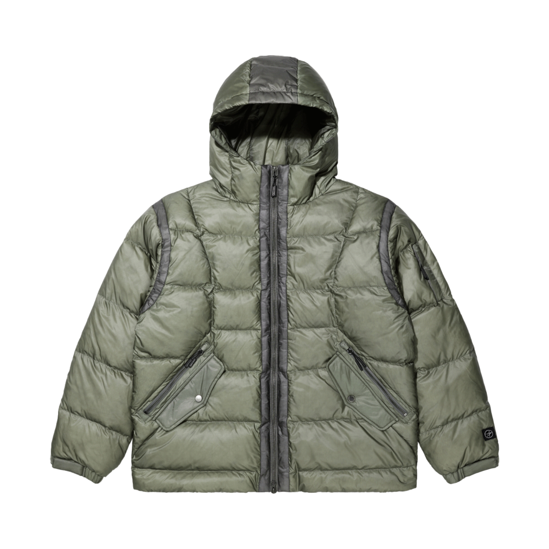 L25UJD011OLV LOCKHEED MARTIN LM Thin Tech Shell Goose Down Jumper Olive - 대표 이미지 #1
