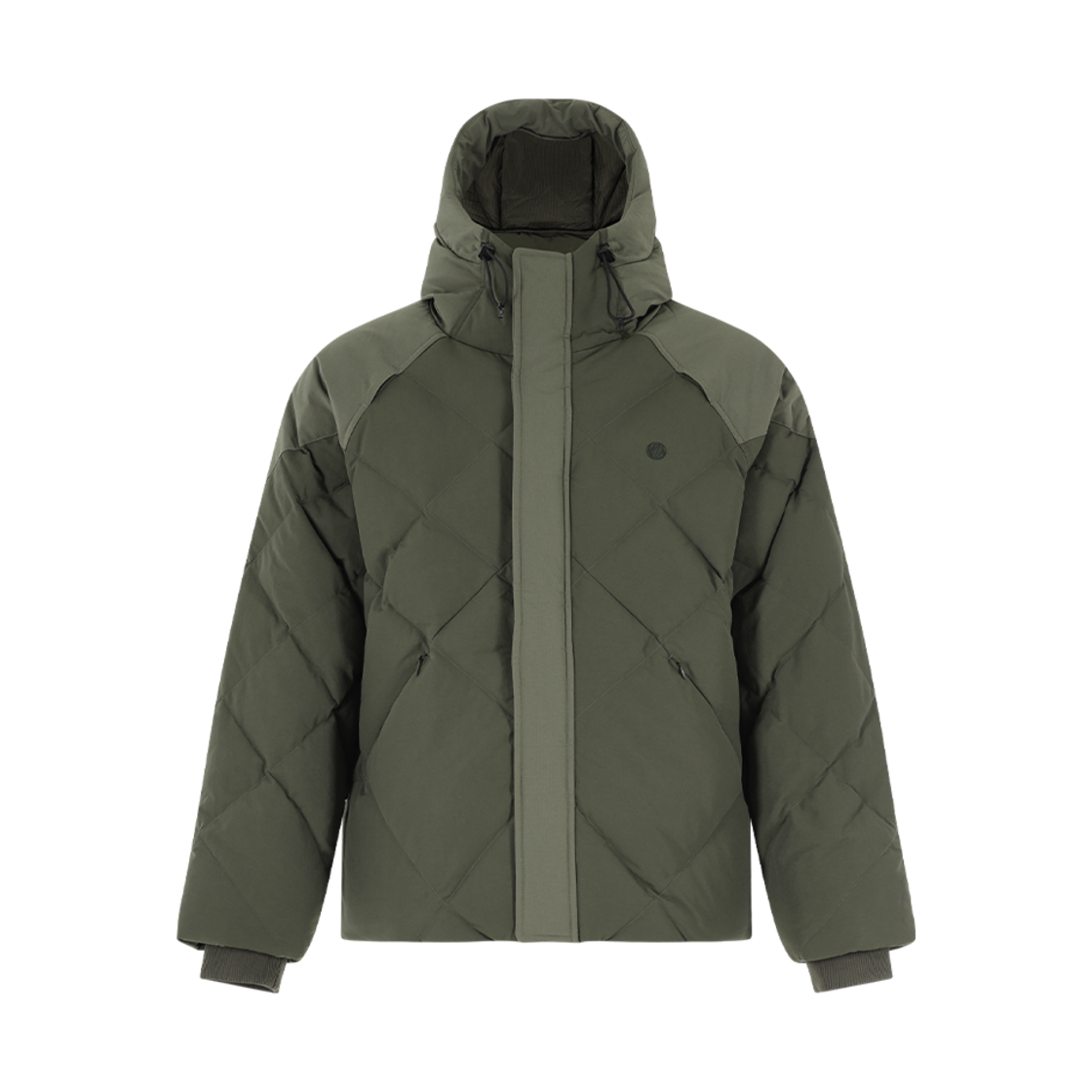 오프그리드 코듀라 나일론 믹스 후드 다운 푸퍼 카키(OFFGRID Cordura Nylon Mix Hooded Down Puffer Khaki)