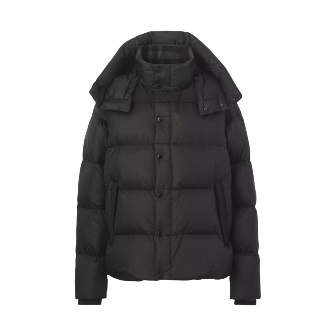 버버리 디테처블 슬리브 후드 퍼퍼 자켓 블랙(Burberry Detachable Sleeve Hooded Puffer Jacket Black)