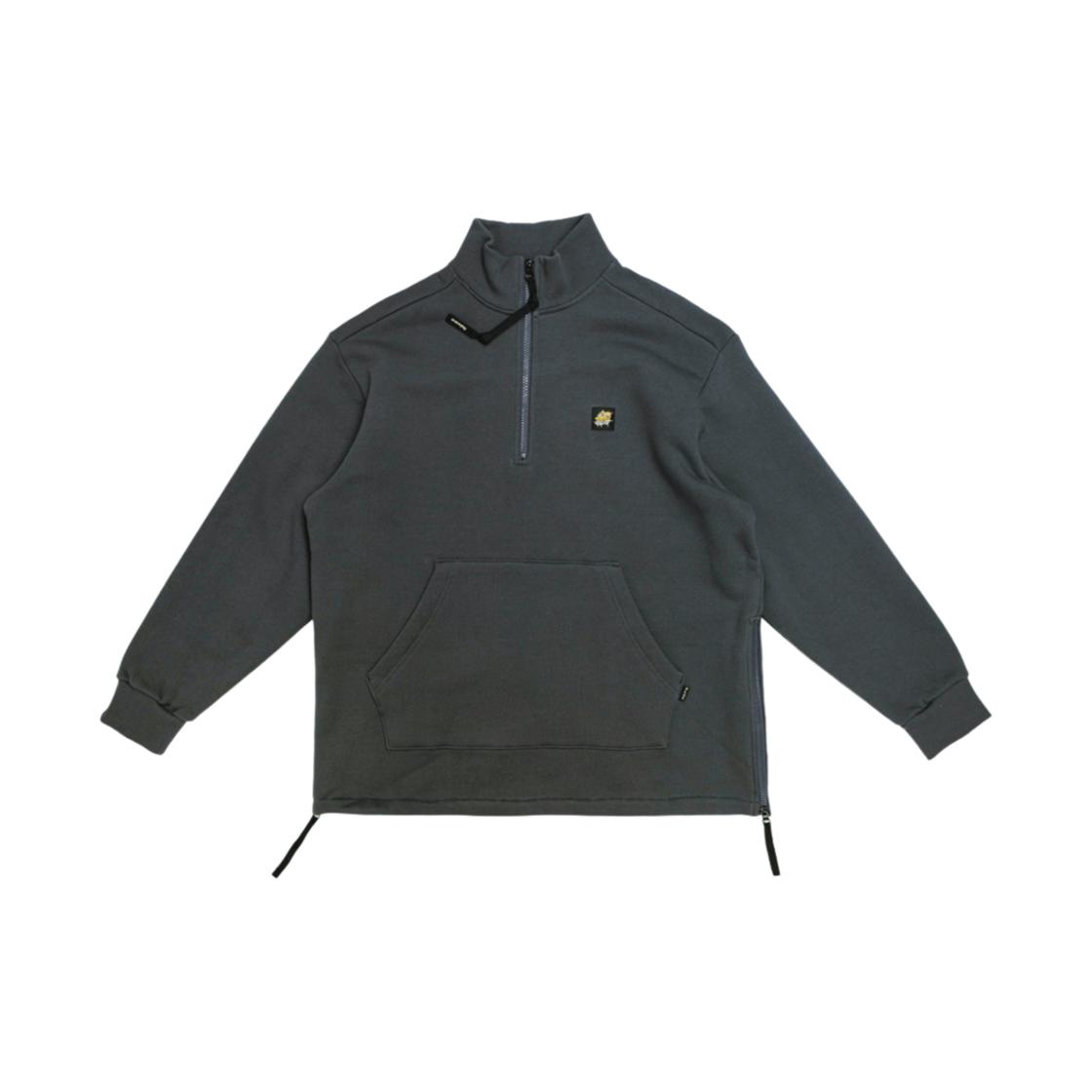 100159_01 Flatwave Flod Half Zip Up Sweatshirt Charcoal