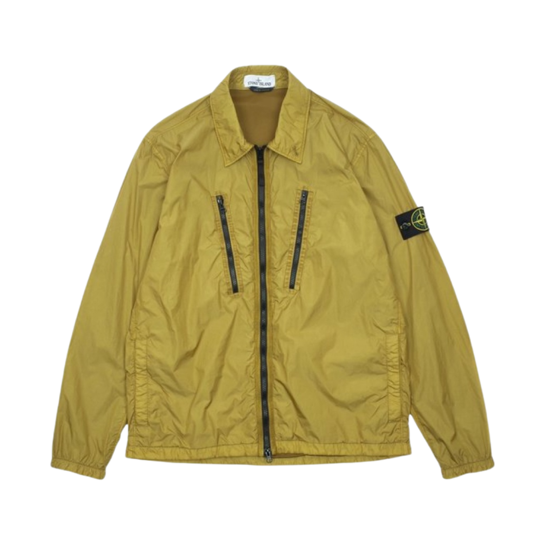 스톤 아일랜드 10523 가먼트 다이드 크링클랩스 오버셔츠 다크 베이지 - 21FW(Stone Island 10523 Garment Dyed Crinkle Reps Overshirt Dark Beige - 21FW) - 1