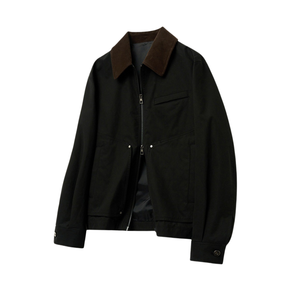 티엔지티 뉴잭 오버핏 워크자켓 블랙