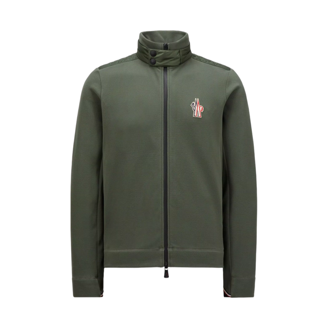 몽클레르 플리스 집업 스웨트셔츠 다크 그린 - 24FW(Moncler Fleece Zip-Up Sweatshirt Dark Green - 24FW) - 1