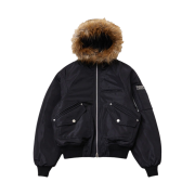 The Museum Fur Hood Metal Logo MA-1 Jumper Black