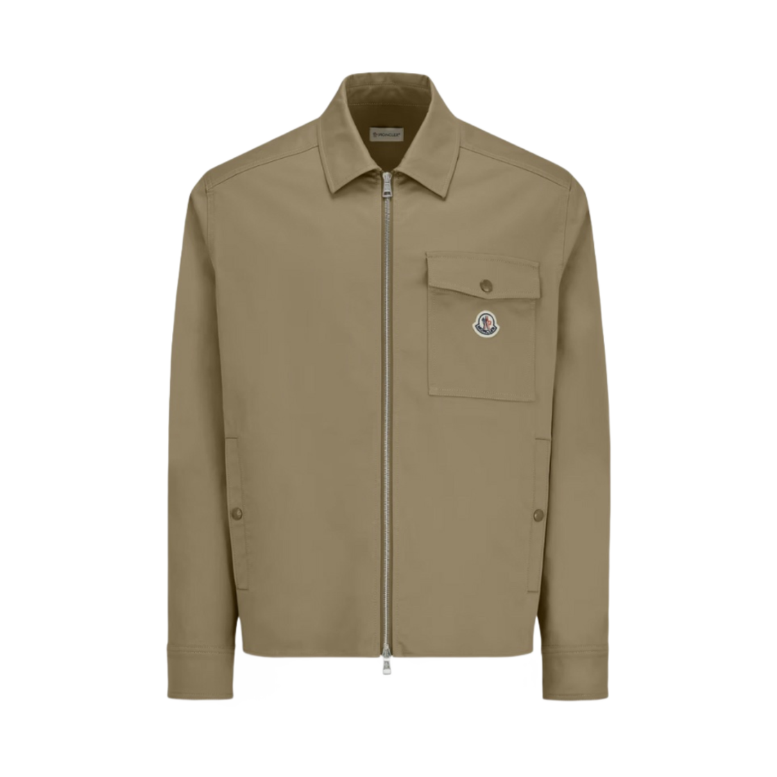 몽클레르 개버딘 집업 셔츠 베이지 - 24SS(Moncler Gabardine Zip-Up Shirt Beige - 24SS) - 1