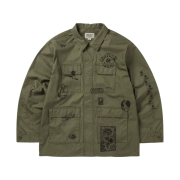 Thisisneverthat x Grateful Dead Iconography Bdu Jacket Olive