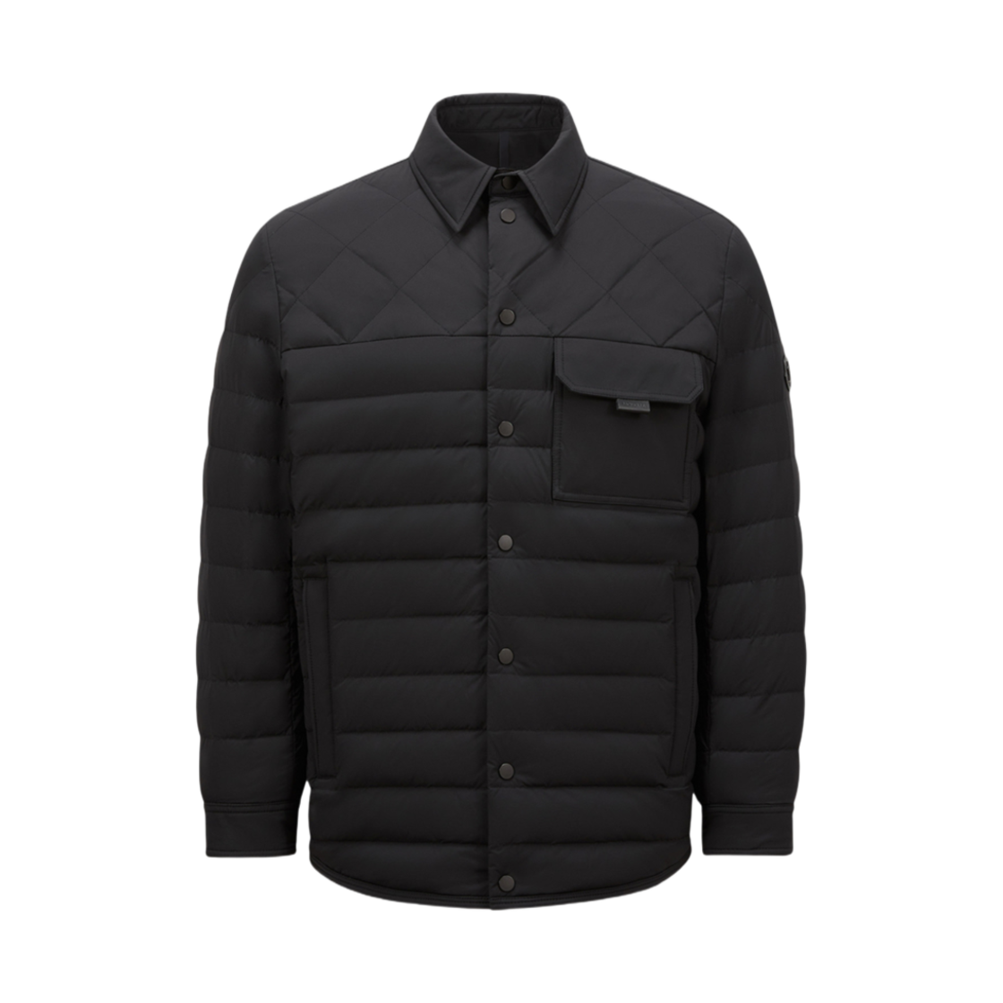 K1-091-1G00027-595FK-999 Moncler Iseran Down Shirt Jacket Black - 25SS