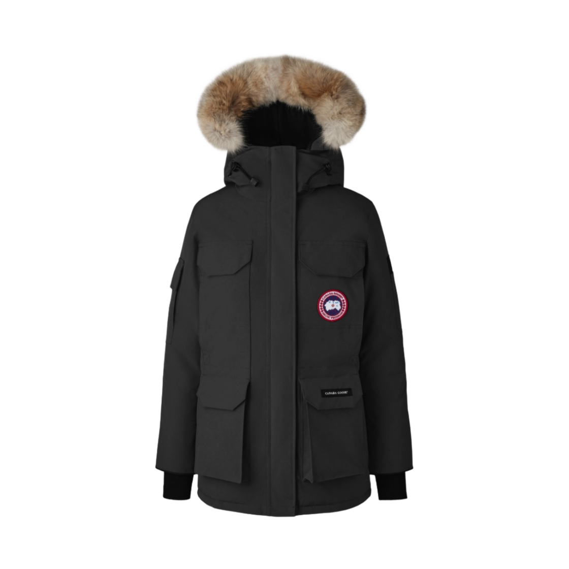 (W) 캐나다 구스 익스페디션 파카 퓨전 핏 블랙((W) Canada Goose Expedition Parka Fusion Fit Black) - 1