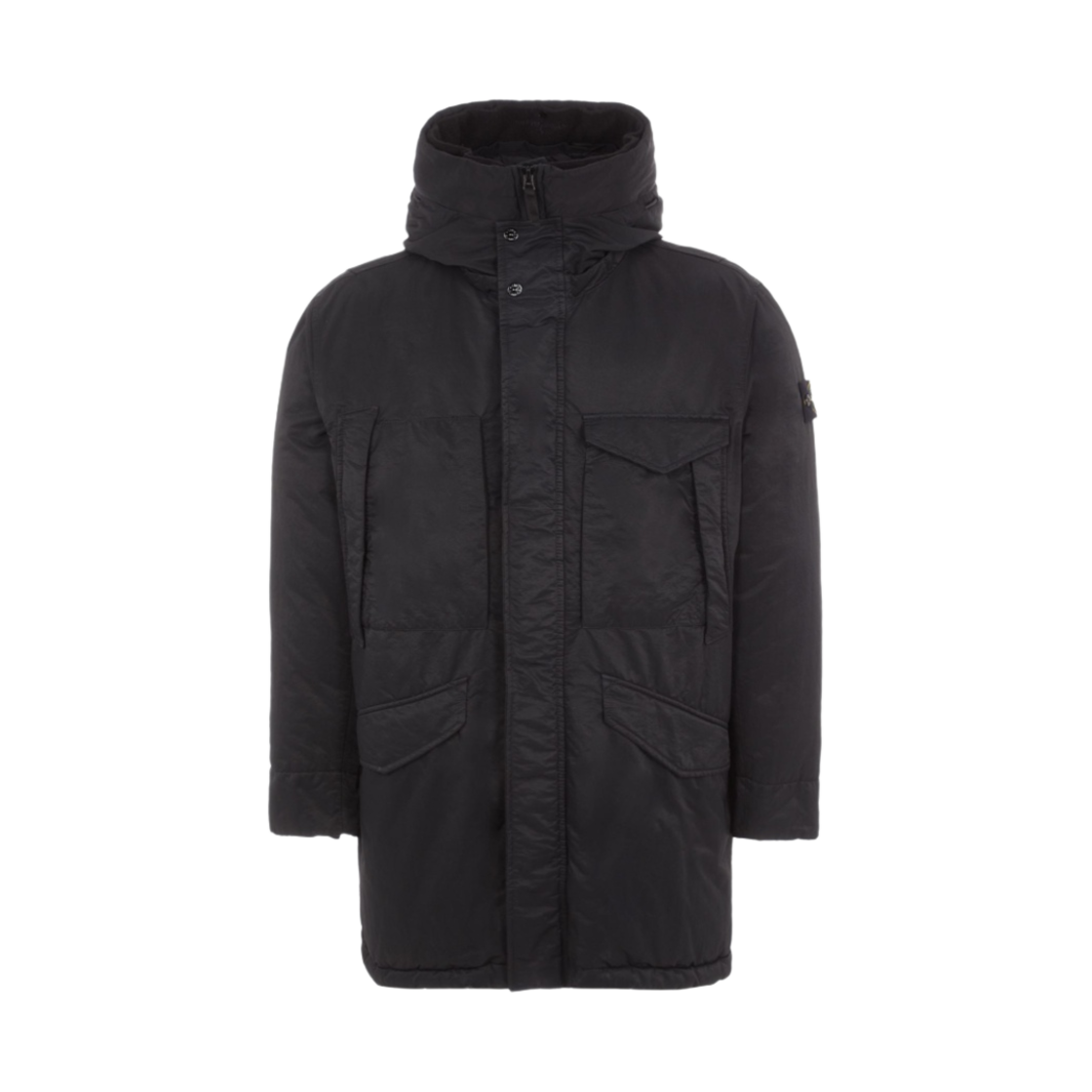 스톤 아일랜드 70821 오파크 나일론 트윌 다운 파카 블랙 - 22FW(Stone Island 70821 Opaque Nyoln Twill Down Parka Black - 22FW)