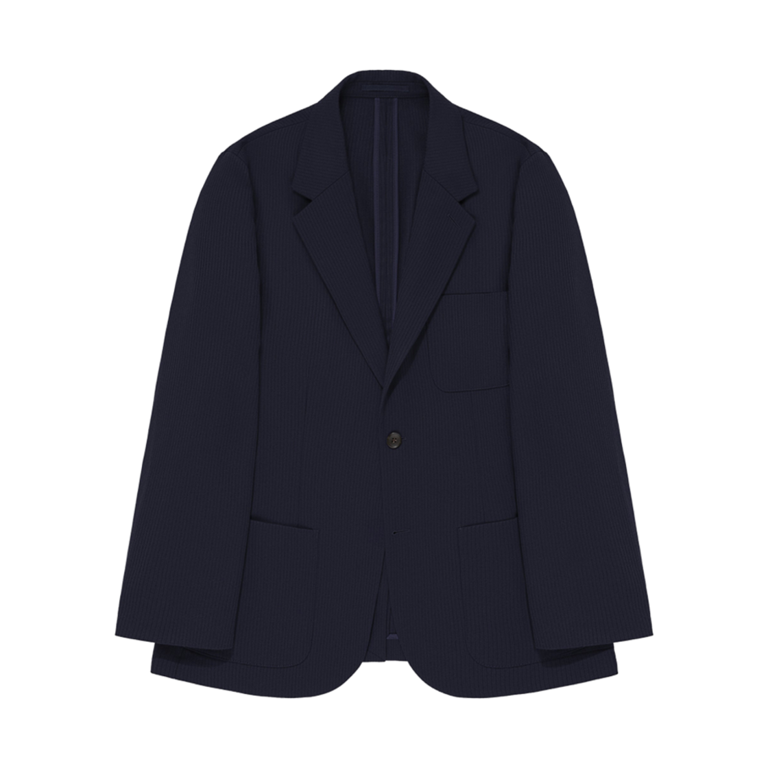 - Aime Leon Dore Single-Breasted Wool Suit Jacket Navy