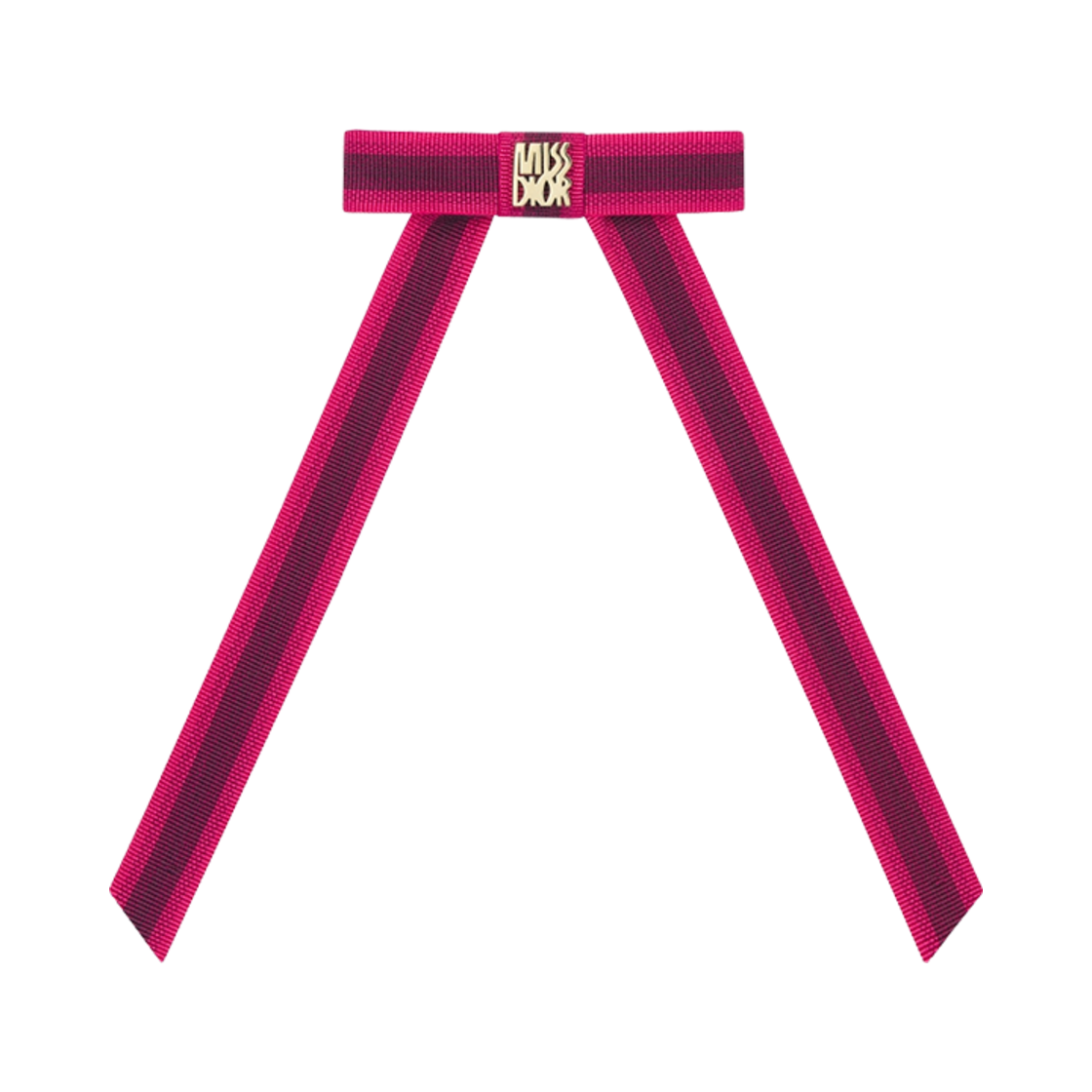 CPA0051EDTB-C482 Dior Miss Dior Twist Bow with Dior Bayadere Motif Grosgrain Pink Violet
