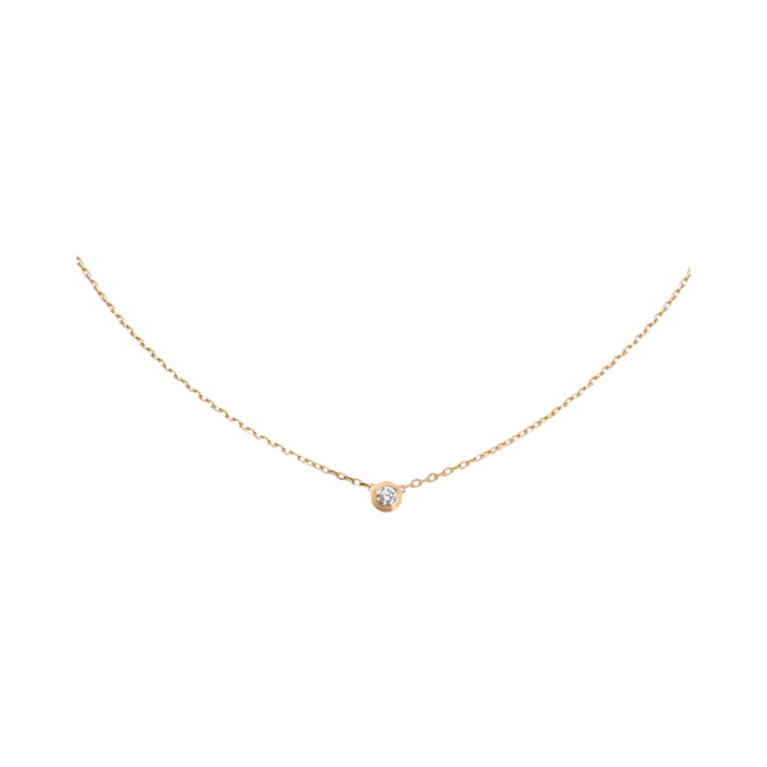 (W) 까르띠에 다무르 네클리스 스몰 옐로우 골드 다이아몬드((W) Cartier D'Amour Necklace Small Yellow Gold Diamond)