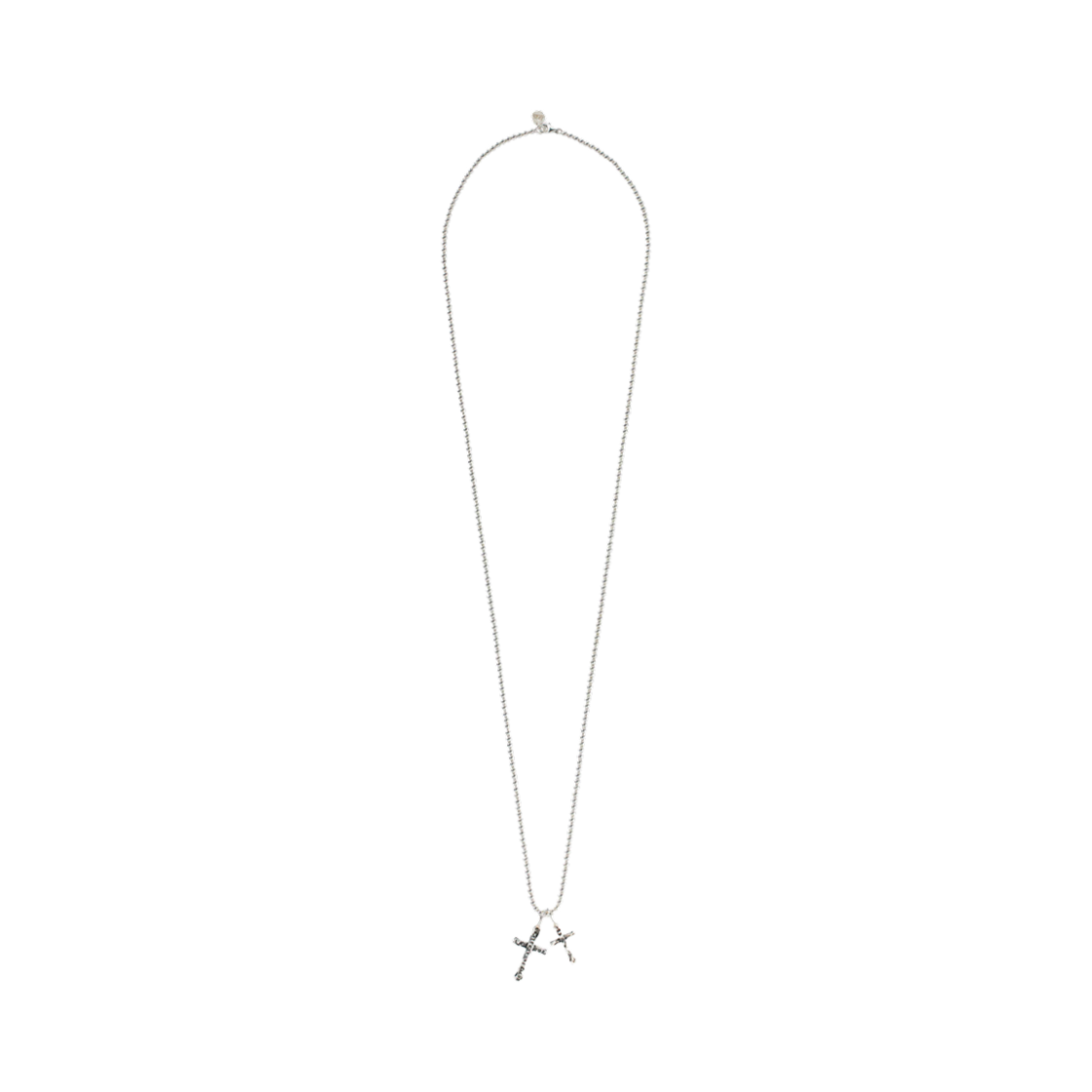 - Aviemuah Deux Croix Necklace Silver