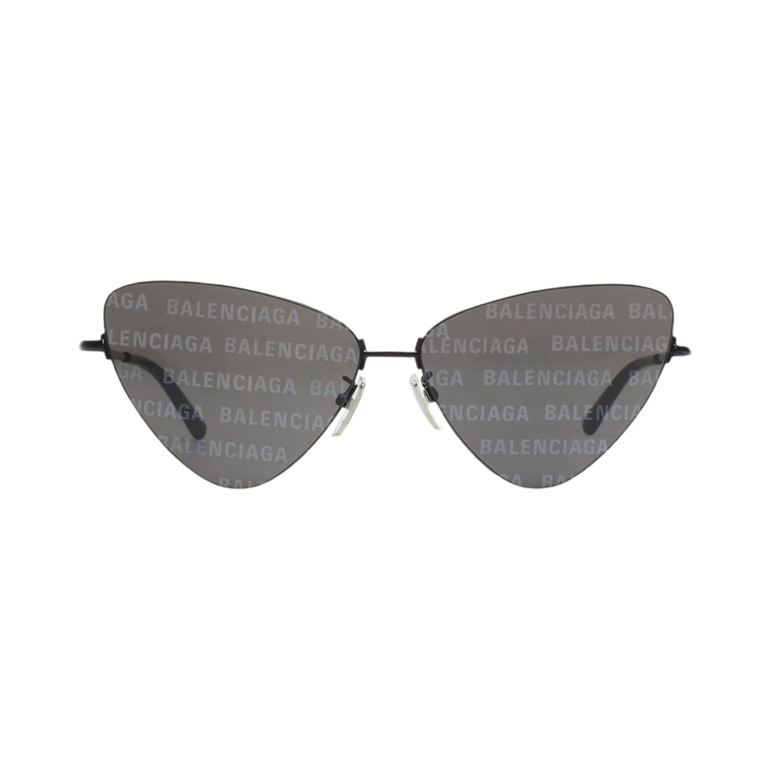 (W) 발렌시아가 인비사일 XXL 캣 선글라스 그레이((W) Balenciaga Invisile XXL Cat Sunglasses Grey) - 1