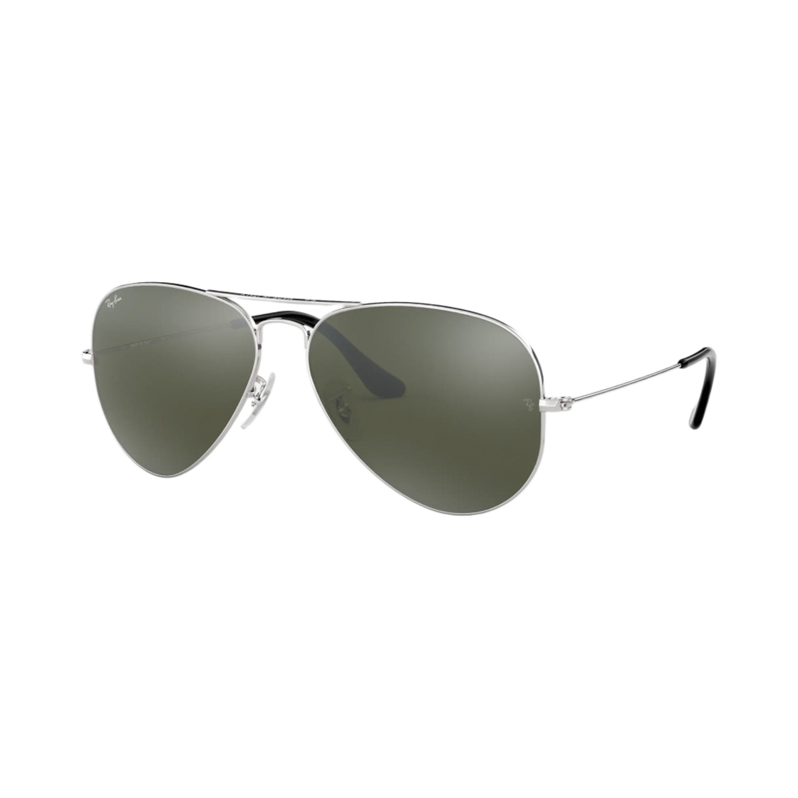 레이밴 에비에이터 미러 폴리쉬드 실버 프레임 실버 미러 렌즈(Ray-Ban Aviator Mirror Polished Silver Frame Silver Mirror Lenses) - 2