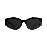Balenciaga Bossy Round Af Sunglasses Black