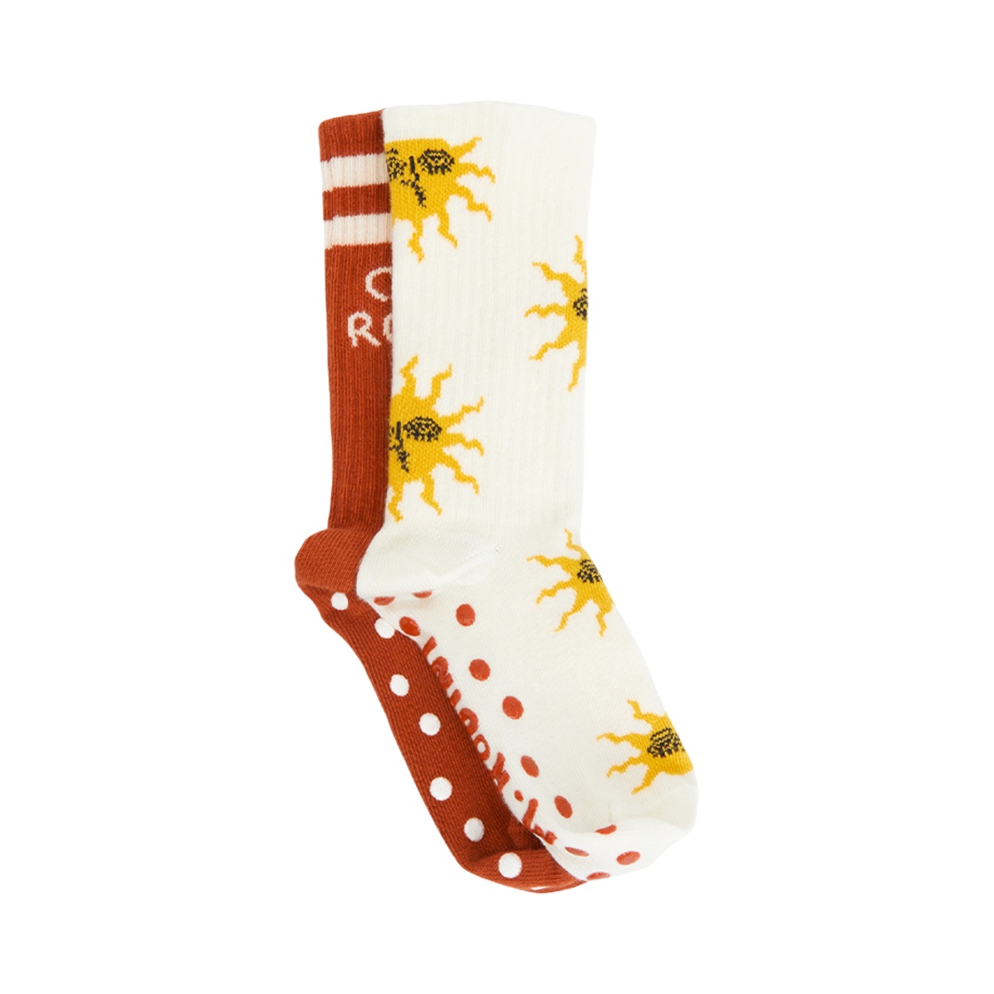 (키즈) 미니 로디니 삭스 화이트 - 2팩((Kids) Mini Rodini Socks White - 2 Pack)