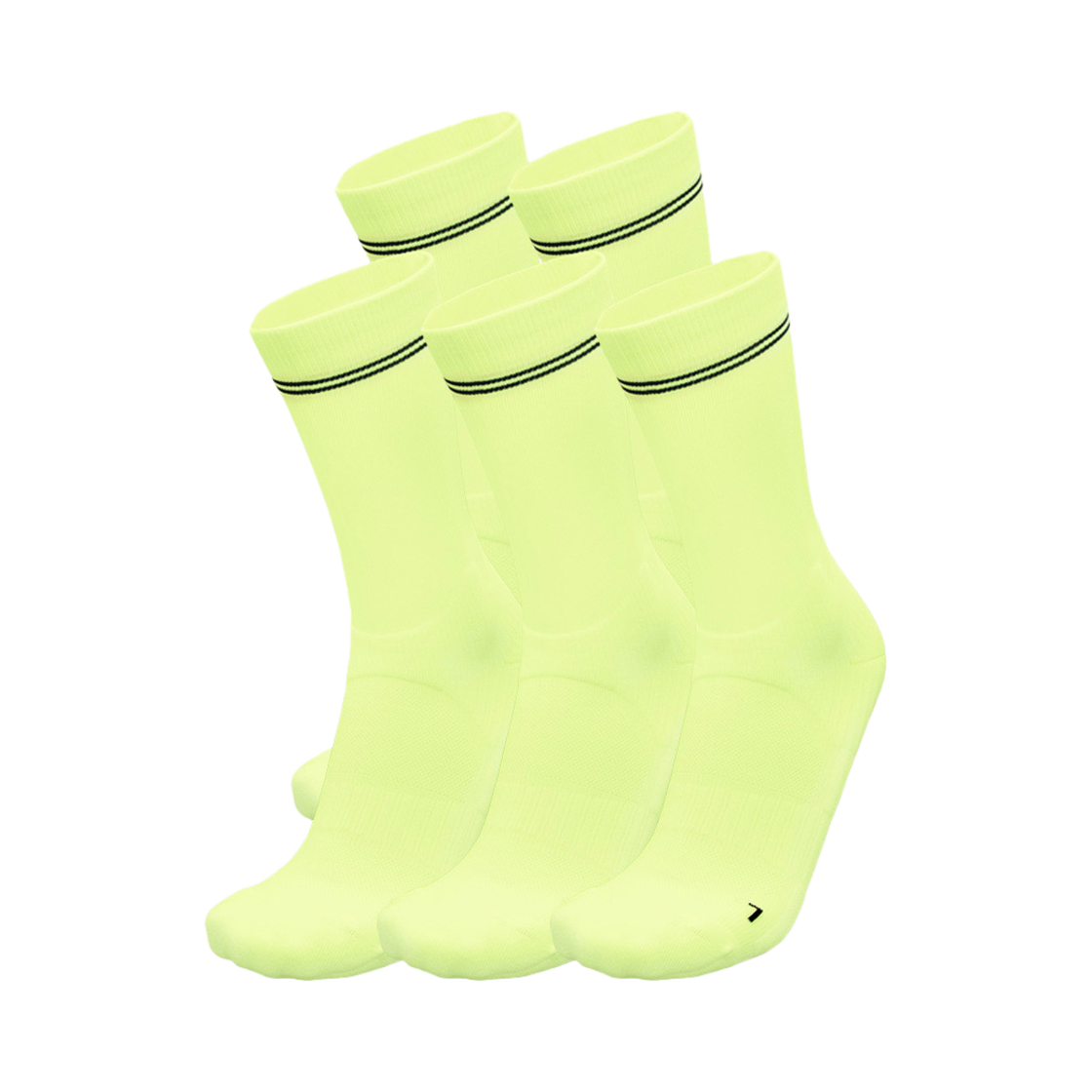 삭스업 컴프레션 러닝 크루삭스 네온 (5 pack)(Socks Up Compression Running Crew Socks Neon (5 pack))