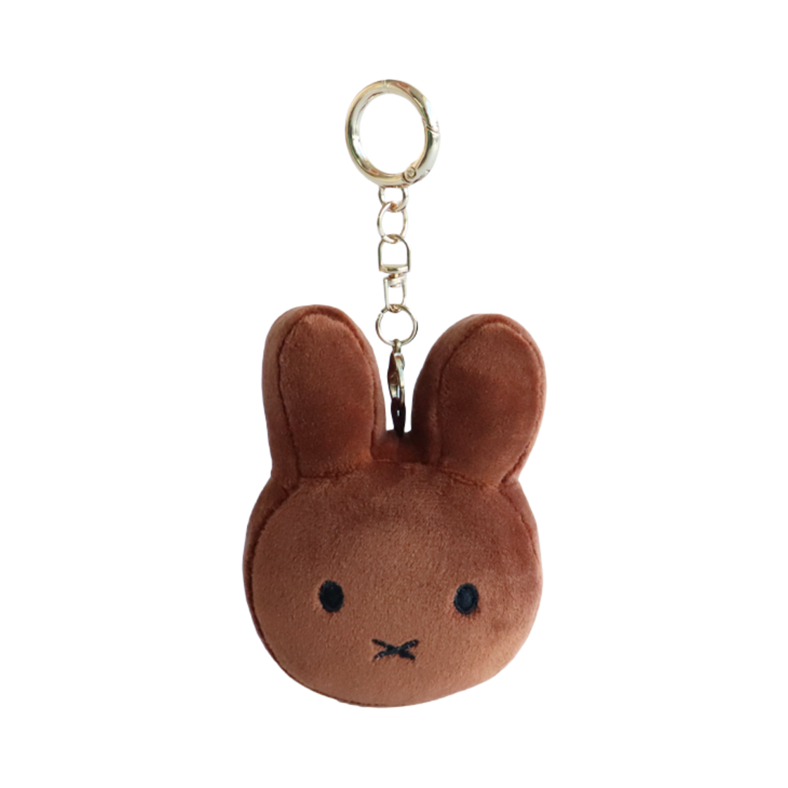 2922-100 Many a Little Miffy Face Key Ring Brown
