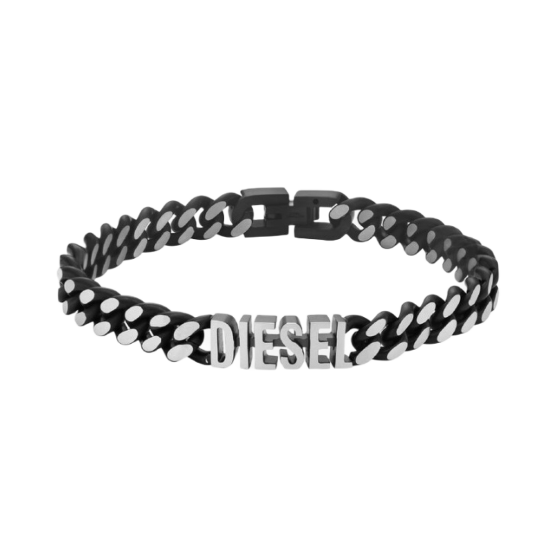 디젤 Dx1386 스테인리스 스틸 체인 브레이슬릿 블랙(Diesel Dx1386 Stainless Steel Chain Bracelet Black) - 1