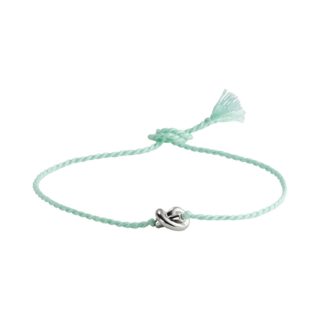 보테가 베네타 프렌드쉽 실크 브레이슬릿 실버 레이크(Bottega Veneta Friendship Silk Bracelet Silver Lake)