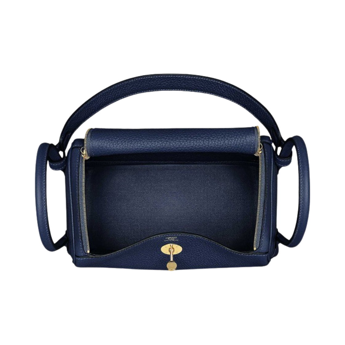 에르메스 린디 26 백 클레망스 & 골드 하드웨어 블루 뉘(Hermes Lindy 26 Bag Clemence & Gold Bleu Nuit) - 4