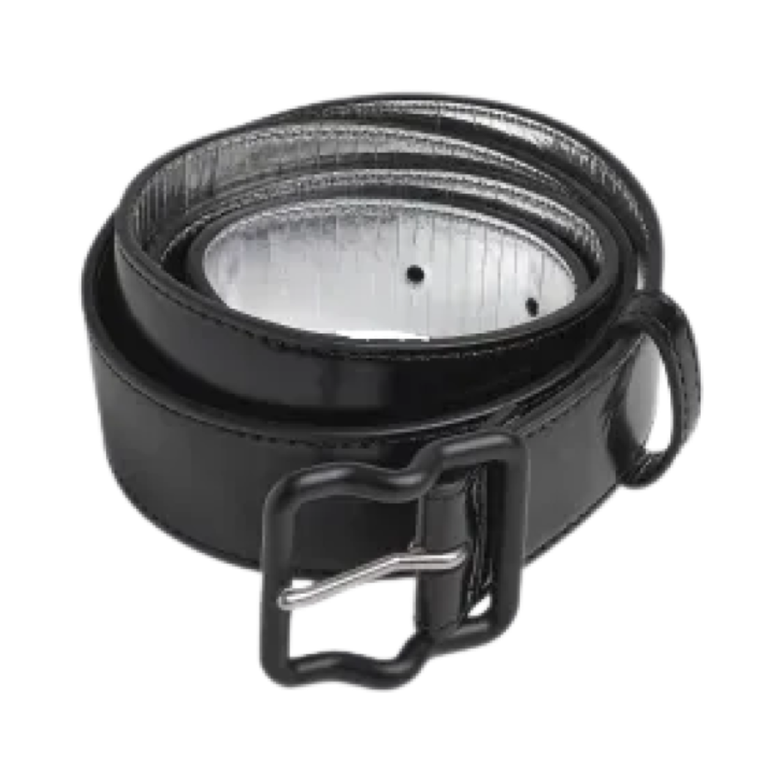 보테가 베네타 크리스 레더 벨트 블랙 실버(Bottega Veneta Crease Leather Belt Black Silver) - 1