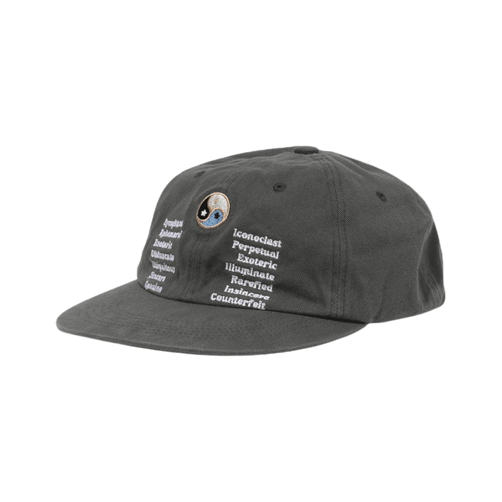 FAS009 FASTLE Yin Yang Washed Cap Charcoal