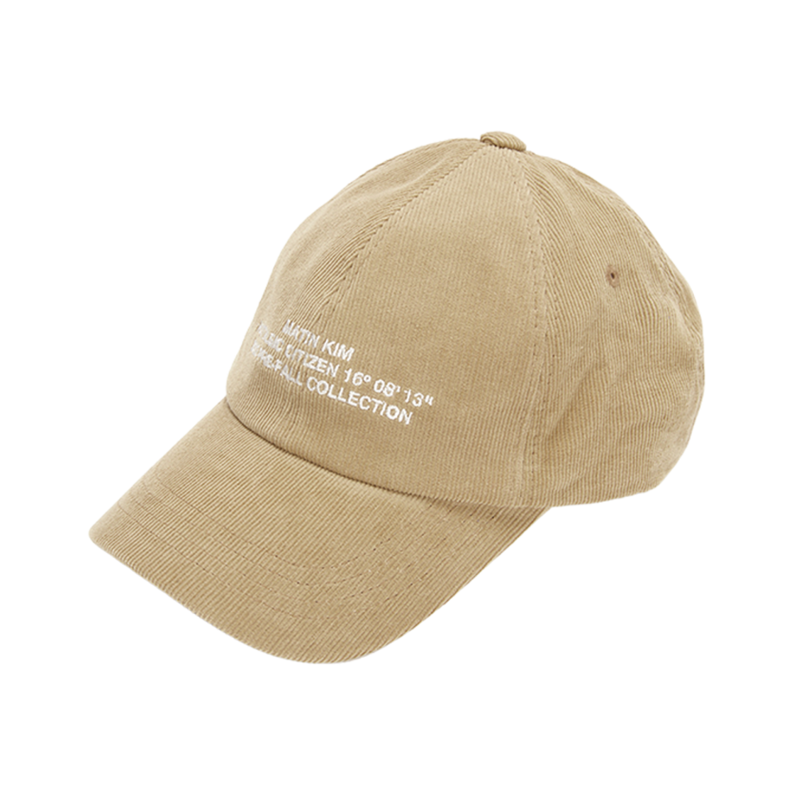 MK2377HT016M0BE (W) Matin Kim Corduroy Lettering Ball Cap Beige