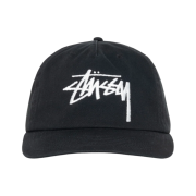 Stussy Mid-Depth Big Stock Snapback Shadow Black