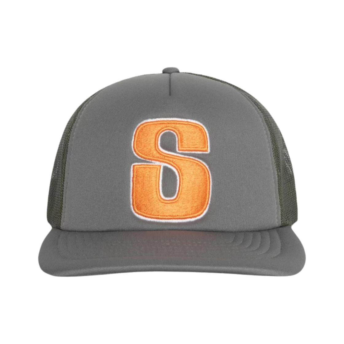 스투시 빅 S 트러커 스냅백 올리브(Stussy Big S Trucker Snapback Olive) - 1