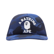 BAPE Color Camo College Mesh Cap Navy