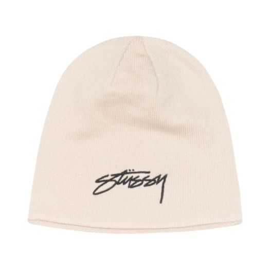 스투시 스컬캡 체인 스티치 롤드 비니 블랙 | Stussy | KREAM