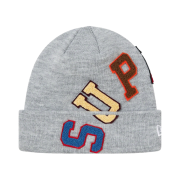 Supreme New Era Big Arc Beanie Heather Grey - 20FW
