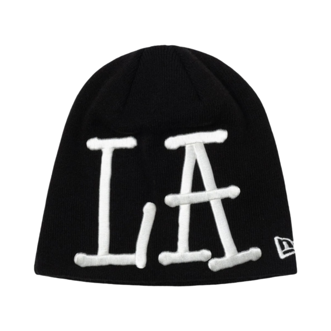 스투시 뉴에라 스컬캡 LA 자수 블랙