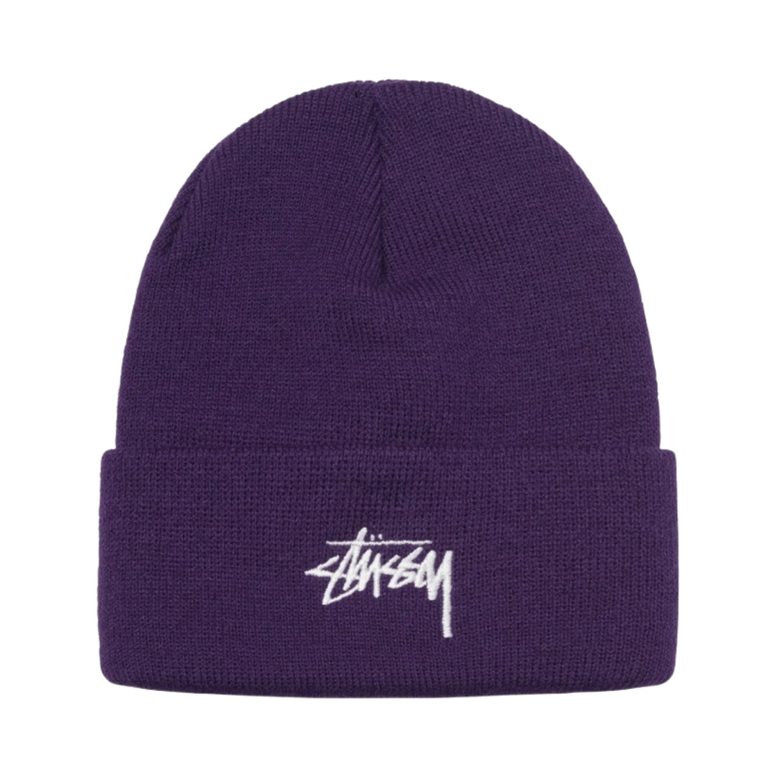 스투시 스탁 커프 비니 그레이프