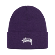 Stussy Stock Cuff Beanie Grape